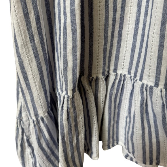 Rails Tara flutter sleeve pullover blue and white striped dress size medium - Picture 7 of 13